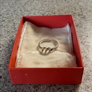James Avery Initial “M” ring